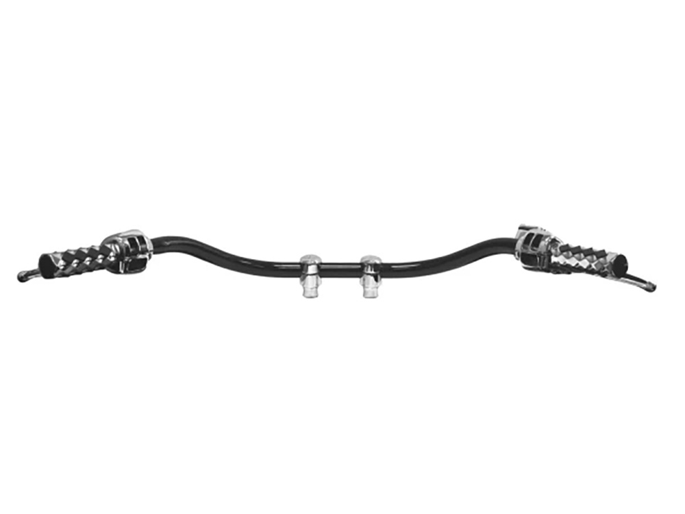 LA Choppers 1-1/4in. Beach Bar Handlebar – Gloss Black