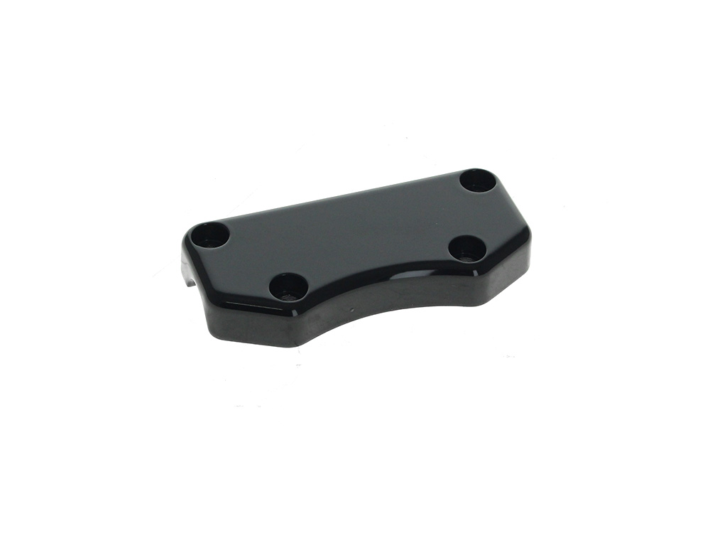 LA Choppers Smooth Handlebar Top Clamp with Exposed Bolts – Gloss Black