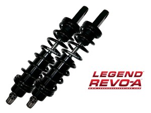 LEGEND SUSPENSION REVO-A Series, 14in. Adjustable Heavy Duty Spring Rate Rear Shock Absorbers -Black. Fits Dyna 1991-2017. LEGEND SUSPENSION REVO-A Series, 14in. Adjustable Heavy Duty Spring Rate Rear Shock Absorbers -Black. Fits Dyna 1991-2017.