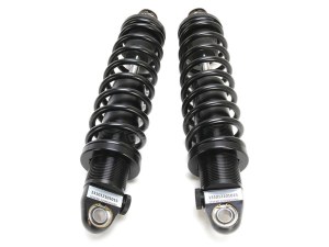 LEGEND SUSPENSION REVO-A Series, 13in. Adjustable Rear Shock Absorbers – Black. Fits FLH Trike 2009up. LEGEND SUSPENSION REVO-A Series, 13in. Adjustable Rear Shock Absorbers – Black. Fits FLH Trike 2009up.