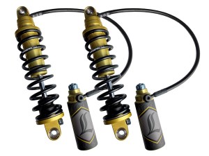 LEGEND SUSPENSION Revo ARC Remote Reservoir Suspension. 13in. Adjustable Rear Shock Absorbers – Gold. Fits Touring 2014up.Note: 14? Revo-ARC is not compatible with 2023/2024 CVO Road Glide, CVO Road Glide ST, and CVO Street Glide LEGEND SUSPENSION Revo ARC Remote Reservoir Suspension. 13in. Adjustable Rear Shock Absorbers – Gold. Fits Touring 2014up.Note: 14? Revo-ARC is not compatible with 2023/2024 CVO Road Glide, CVO Road Glide ST, and CVO Street Glide