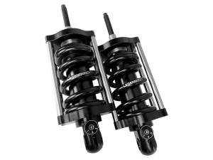 LEGEND SUSPENSION REVO-A Series, Adjustable Rear Shock Absorbers – Black. Fits Softail 2000-2017. LEGEND SUSPENSION REVO-A Series, Adjustable Rear Shock Absorbers – Black. Fits Softail 2000-2017.
