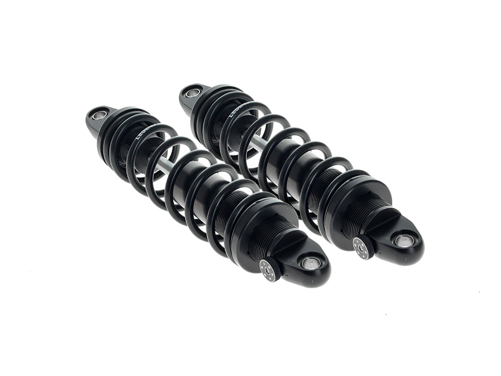 LEGEND SUSPENSION REVO-A Series, 13.6in. Adjustable Rear Shock Absorbers – Black. Fits FLH Trike 2017up