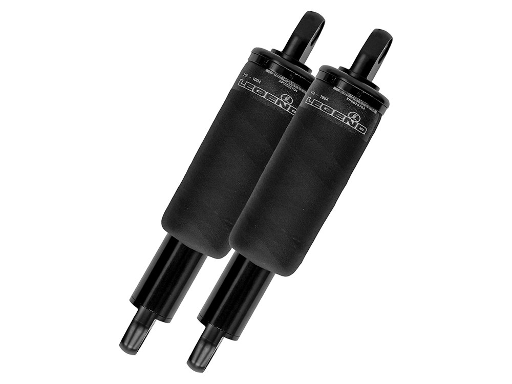 LEGEND SUSPENSION AERO Series, Rear Air Shock Absorbers – Black. Fits Dyna 2006-2017.
