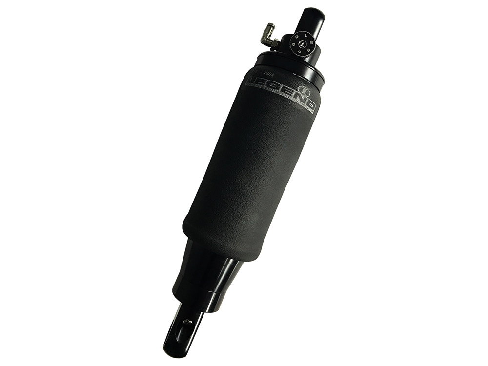 LEGEND SUSPENSION AIR-A Series, Adjustable Rear Air Shock Absorber – Black. Fits Softail 2018up.
