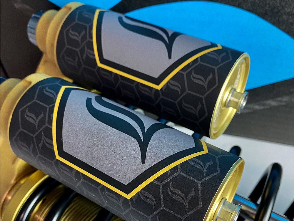 LEGEND SUSPENSION Legend ARC Reservoir Canister Decals – Gold.