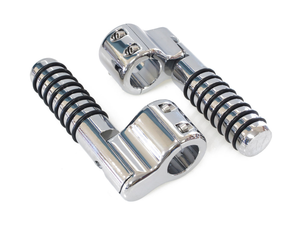 Lindby Custom Inc 1-1/4in. Clamp On Linbar Highway Pegs – Chrome.