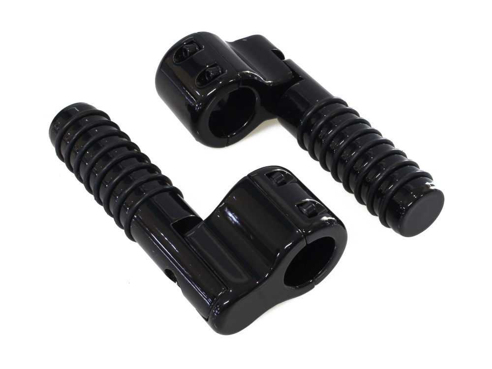 Lindby Custom Inc 1-1/4in. Clamp On Linbar Highway Pegs – Black.