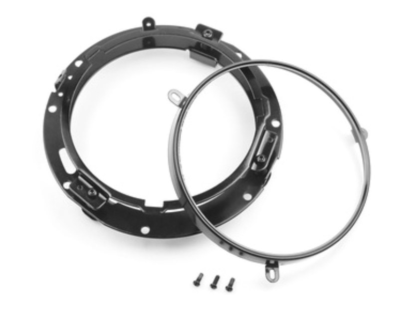 Letric Lighting Co 7in. LED HeadLight Insert – Black. Fits H-D, Indian Chief Classic & Dark Horse Models with 7in. Headlight.