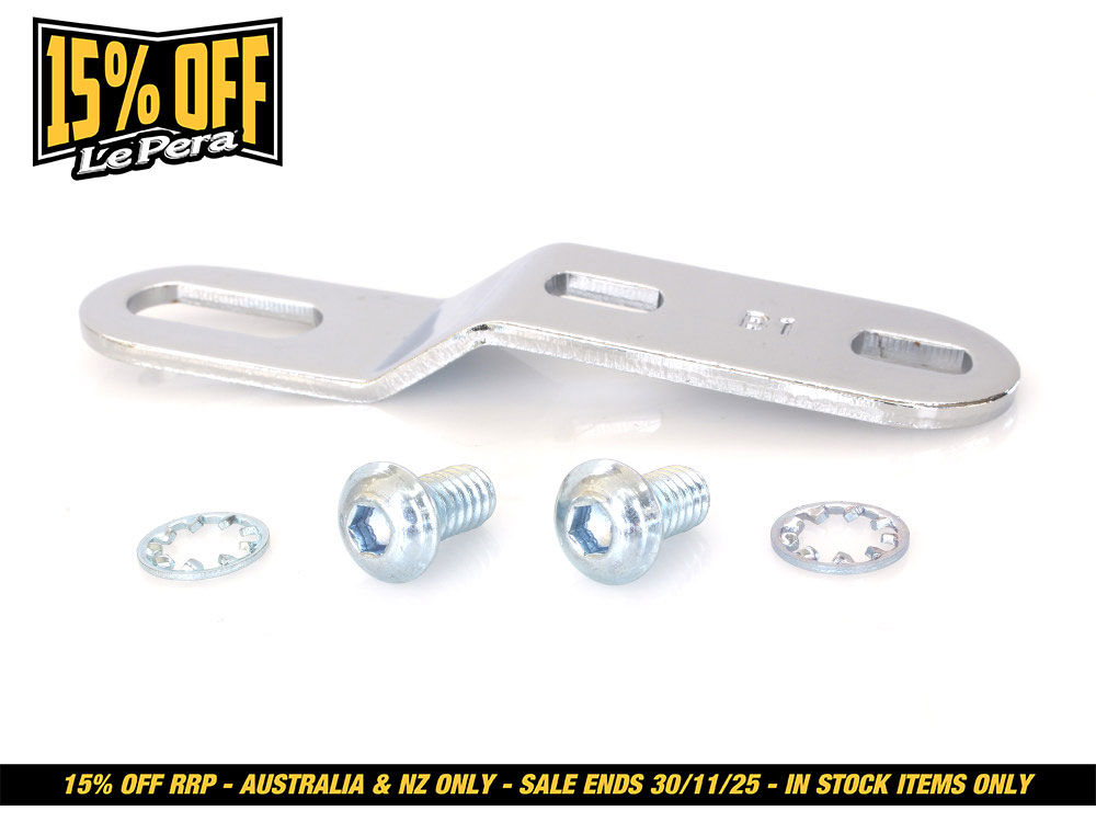 LEPERA SEATS Replacement Rear Bracket – Chrome. Fits LP-LK-007 BareBones Seat.