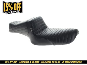 LEPERA SEATS Tailwhip Dual Seat – Pleated. Fits Sportster 1982-2003. LEPERA SEATS Tailwhip Dual Seat – Pleated. Fits Sportster 1982-2003.