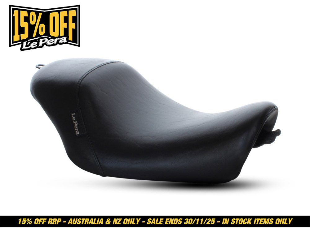 LEPERA SEATS Bare Bones Solo Seat. Fits 883C & 1200C Sportster Custom 2007-2009 Models with 4.5 Gallon Fuel Tank.