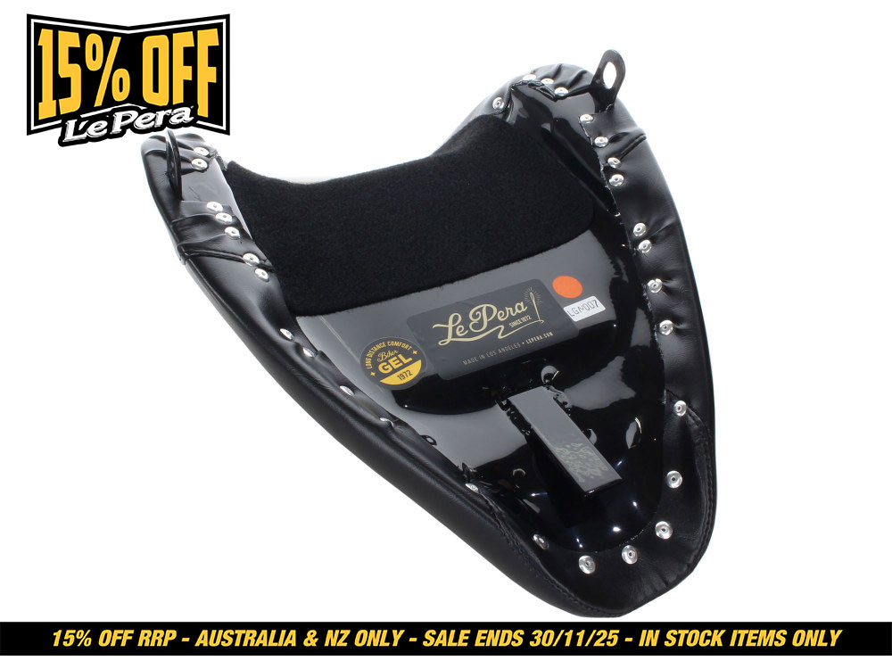 LEPERA SEATS Bare Bones Solo Seat with Biker Gel. Fits Softail 1984-1999.