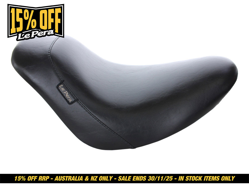 LEPERA SEATS Bare Bones Solo Seat with Biker Gel. Fits Softail 2006-2017 with 200 OEM Rear Tyre.