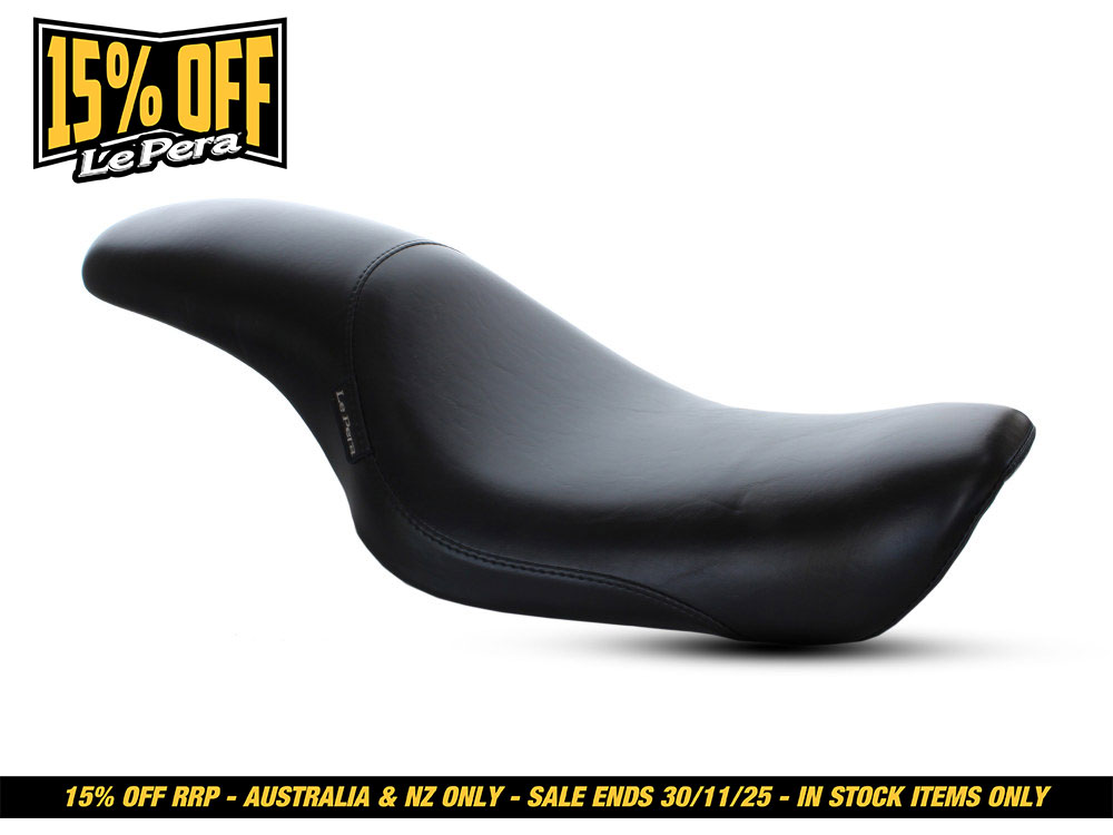 LEPERA SEATS Silhouette Dual Seat. Fits Sportster 2004-2006 & Sportster 2010-2021 Models with 3.3 Gallon Fuel Tank.