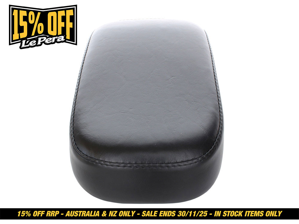 LEPERA SEATS Bare Bones Pillion Pad. Fits Sportster 2004-2006 & Sportster 2010-2021 with 3.3 Gallon Fuel Tank.
