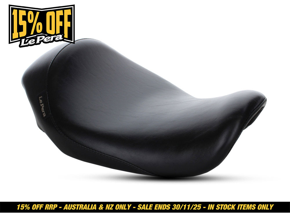 LEPERA SEATS Silhouette Deluxe Solo Seat. Fits Dyna 2006-2017.