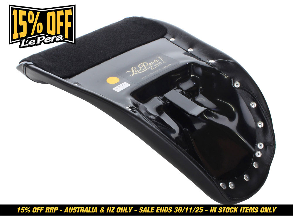 LEPERA SEATS Bare Bones Solo Seat. Fits Dyna Wide Glide 1996-2003.
