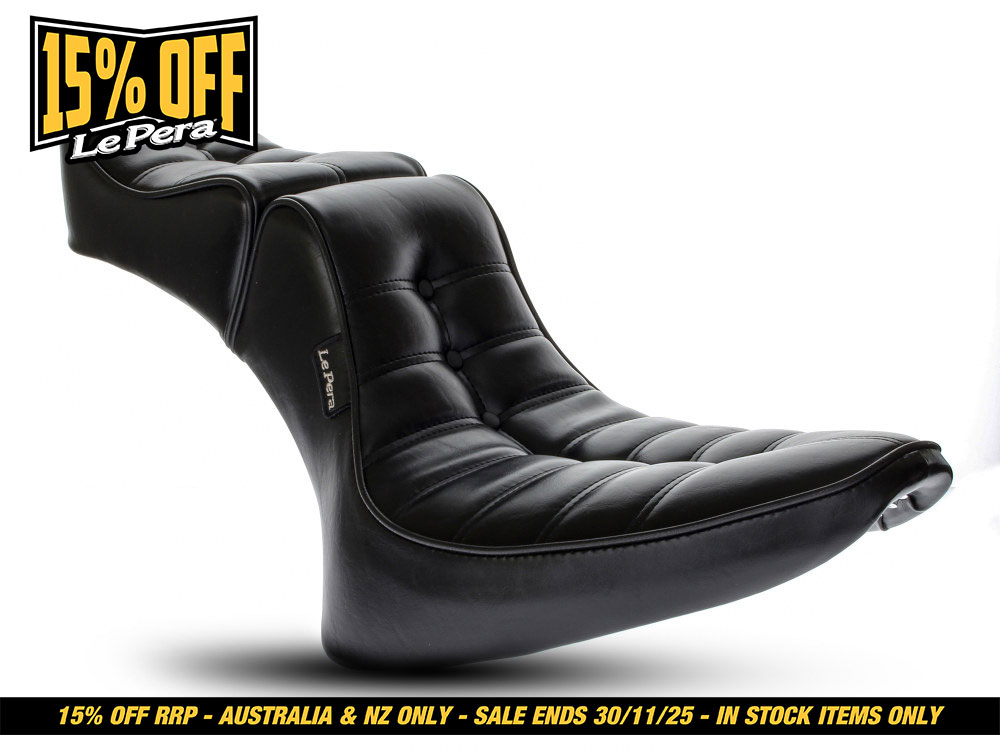 LEPERA SEATS Regal Dual Seat. Fits Softail 1984-1999.