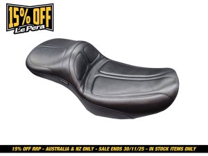 LEPERA SEATS Maverick Daddy Long Legs Dual Seat. Fits CVO Touring 2023up, Street Glide & Road Glide 2024up, Touring 2025up LEPERA SEATS Maverick Daddy Long Legs Dual Seat. Fits CVO Touring 2023up, Street Glide & Road Glide 2024up, Touring 2025up