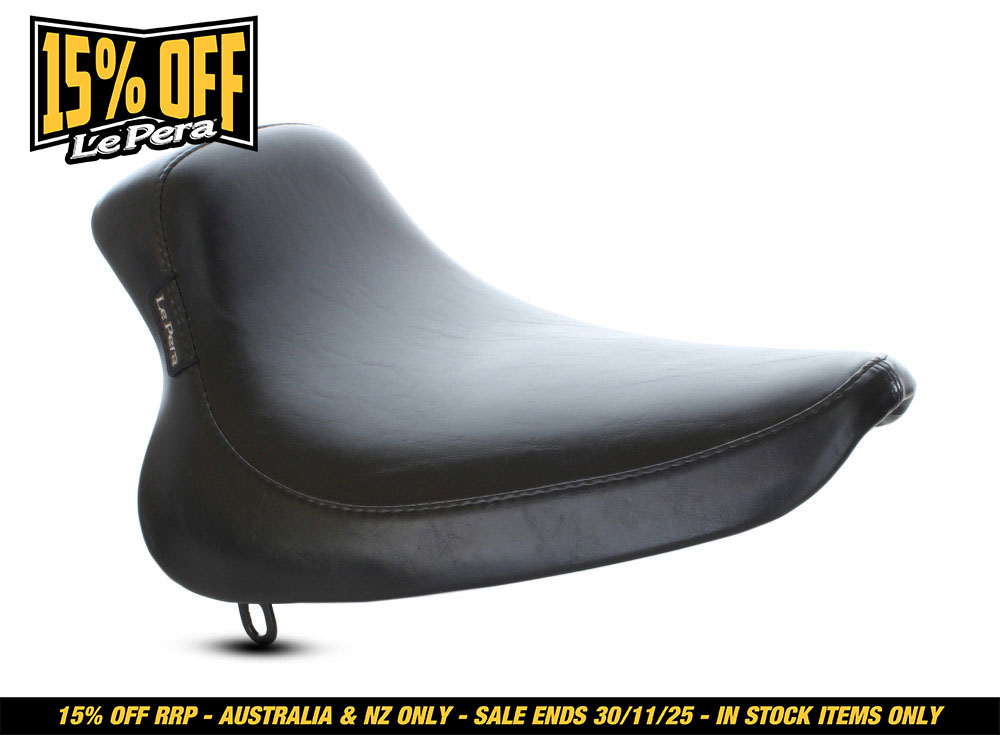 LEPERA SEATS Silhouette Solo Seat. Fits Softail 2000-2007 with 130 or 150 OEM Rear Tyre.