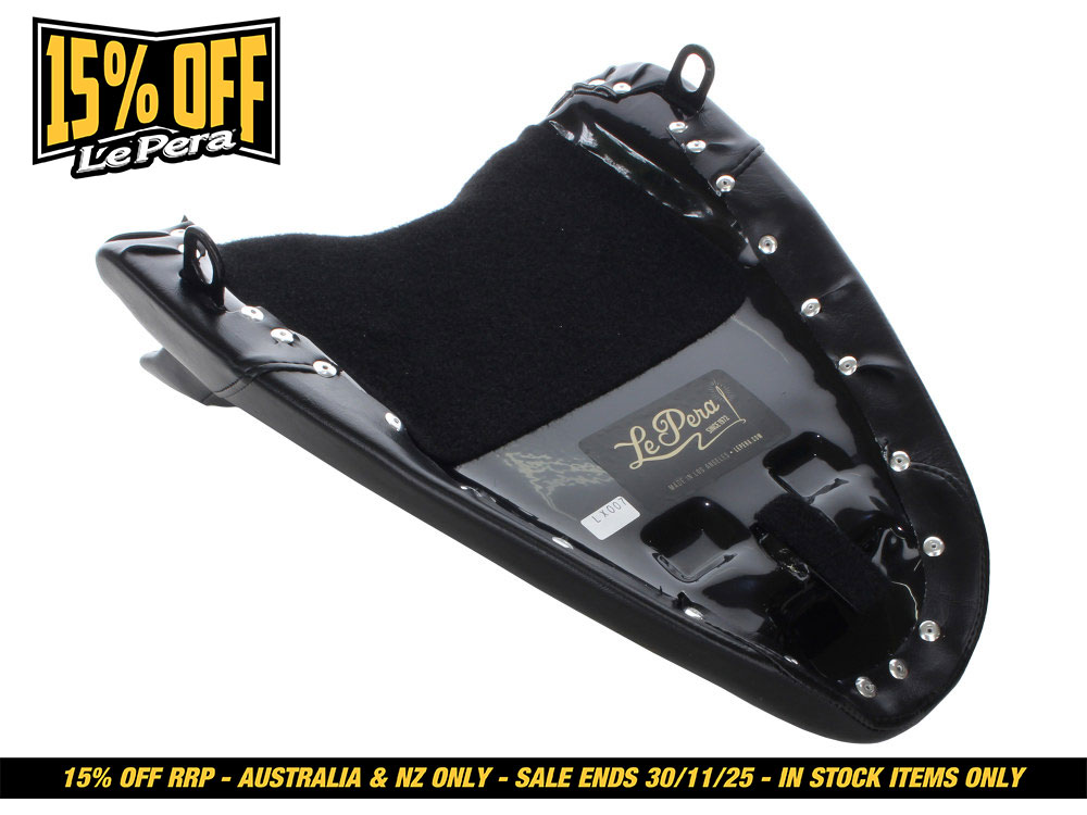 LEPERA SEATS Bare Bones Solo Seat. Fits Softail 2000-2007 with 130 or 150 OEM Rear Tyre.
