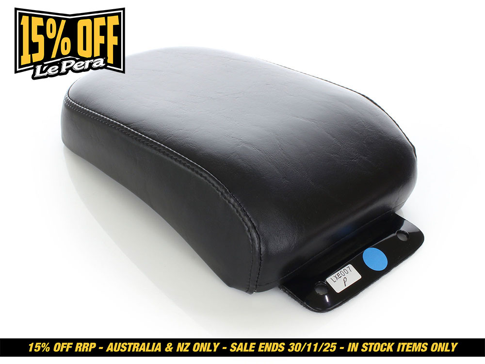 LEPERA SEATS Bare Bones Pillion Pad. Fits Softail 2008-2017 with 150 Rear Tyre.