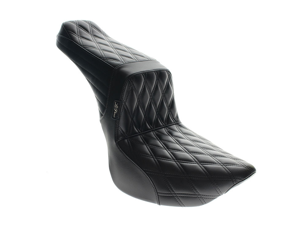 LEPERA SEATS TailWhip Dual Seat with Black Diamond Stitch. Fits Softail Slim & Street Bob 2018up & Standard 2020up.