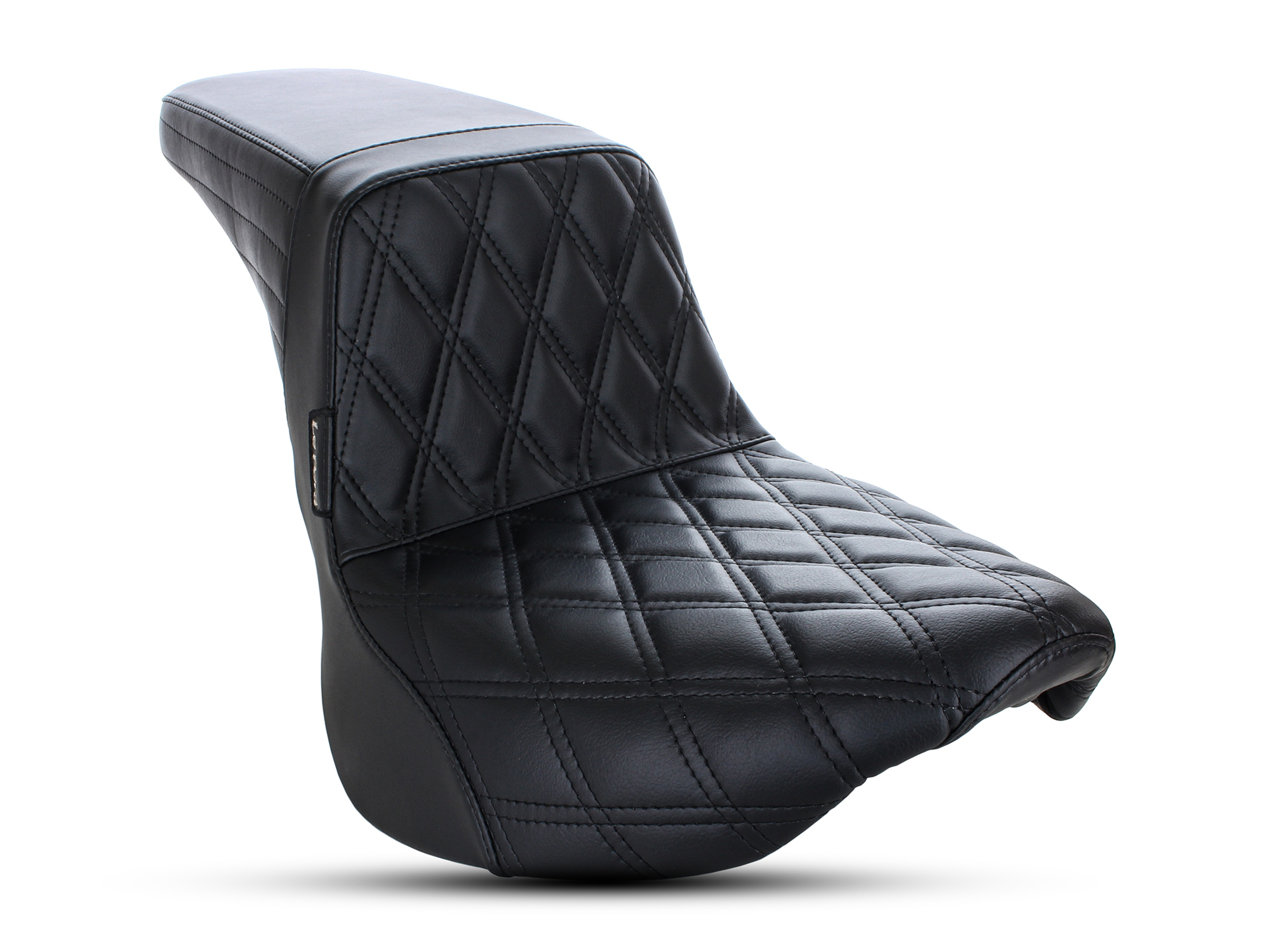 LEPERA SEATS Kickflip Dual Seat with Black Double Diamond Stitch. Fits Softail Slim & Street Bob 2018up & Standard 2020up.