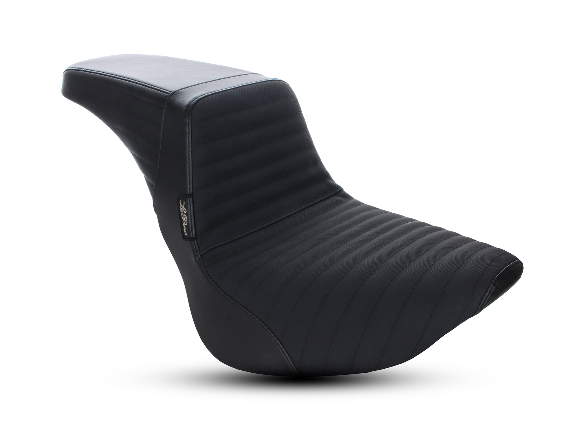 LEPERA SEATS Kickflip Dual Seat with Pleated Stitch & Gripper Tape. Fits Softail Slim & Street Bob 2018up & Standard 2020up.