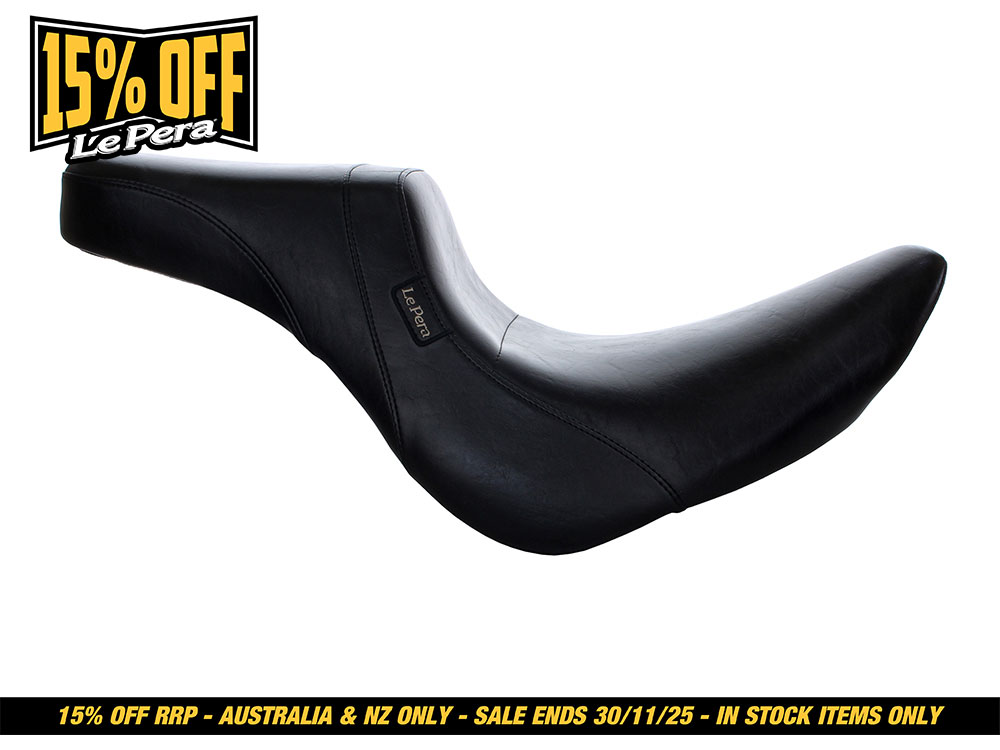 LEPERA SEATS Daytona Dual Seat – Smooth. Fits Fatboy 2018up & Breakout 2023up