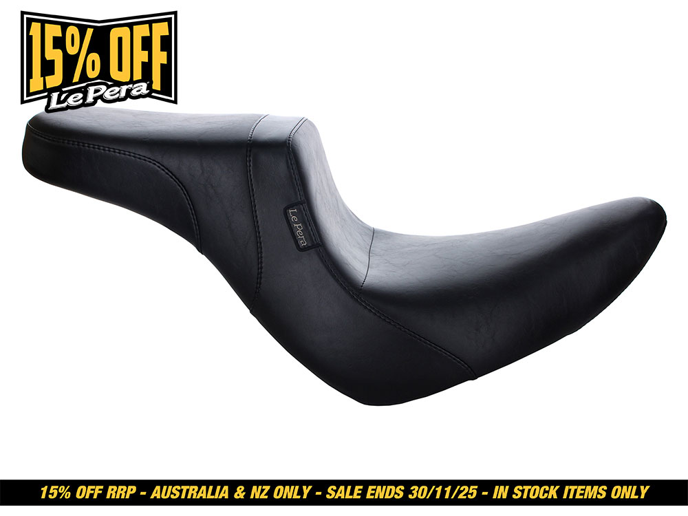 LEPERA SEATS Daytona Dual Seat – Smooth. Fits Sport Glide & Low Rider 2018up & Low Rider S 2020up.
