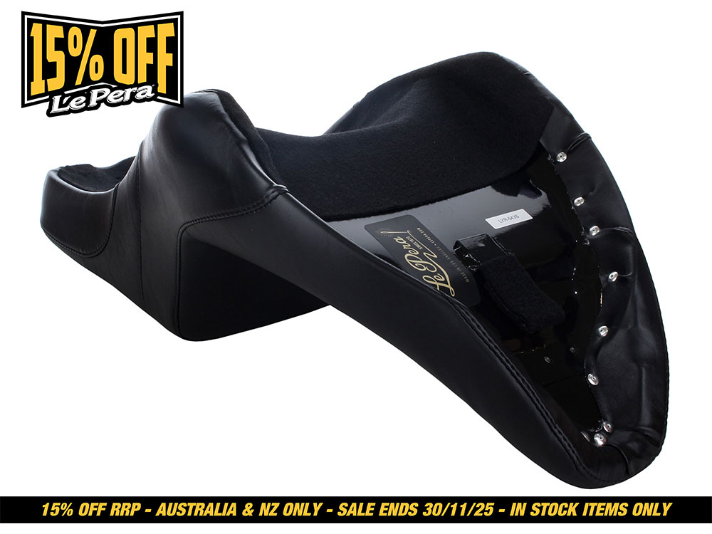 LEPERA SEATS Daytona Dual Seat – Smooth. Fits Sport Glide & Low Rider 2018up & Low Rider S 2020up.