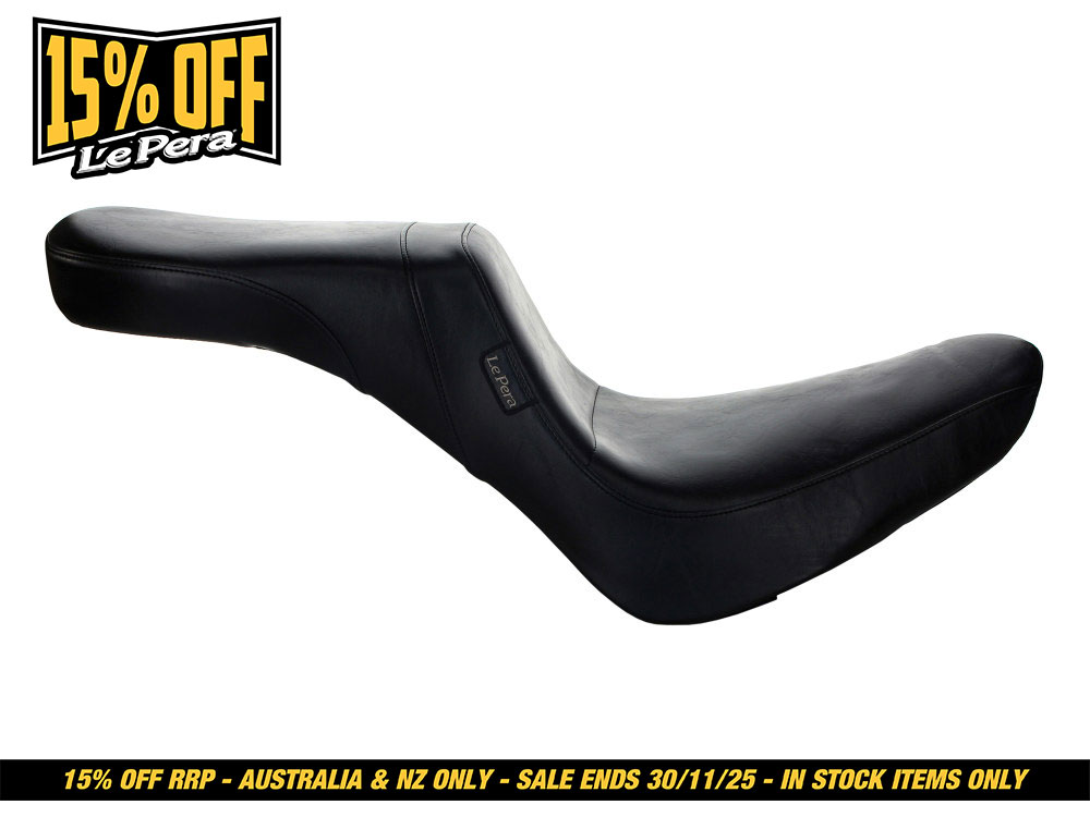 LEPERA SEATS Daytona Dual Seat – Smooth. Fits Softail Deluxe & Heritage 2018up.