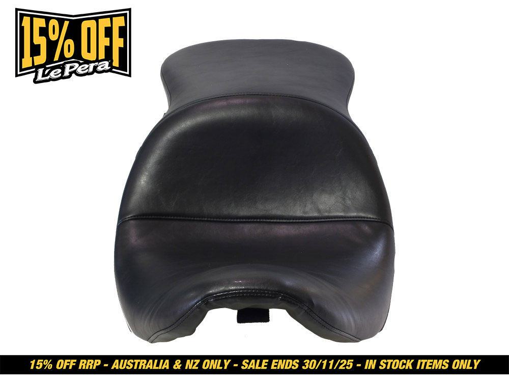 LEPERA SEATS Maverick Smooth Dual Seat. Fits Softail Deluxe & Heritage Softail Classic 2018up.