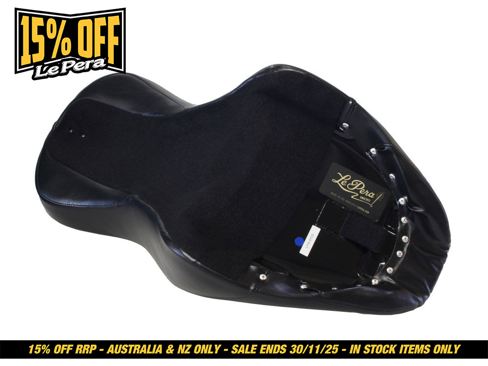 LEPERA SEATS Maverick Smooth Dual Seat. Fits Softail Deluxe & Heritage Softail Classic 2018up.