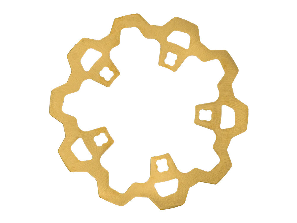 Lyndall Brakes 11.8in. Front Enforcer/Prodigy Disc Rotor – Gold. Fits Touring 2014-2023 with OEM Wheel.