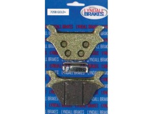 Lyndall Brakes Gold-Plus Brake Pads. Fits Rear on Sportster 1987-1999 & Big Twin 1987-1999. Lyndall Brakes Gold-Plus Brake Pads. Fits Rear on Sportster 1987-1999 & Big Twin 1987-1999.
