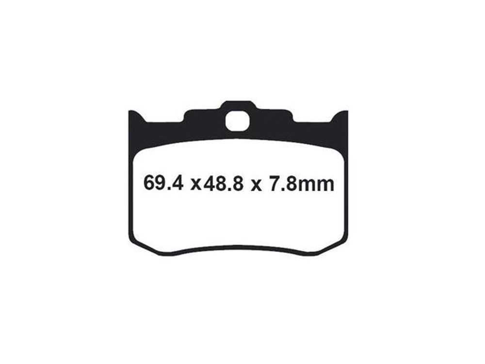 Lyndall Brakes Z-Plus Brake Pads. Fits Performance Machine 125X4R & 137X4B Calipers & Softail 2006up with Performance Machine Integrated Caliper & Hawg Halters 4 Piston Calipers