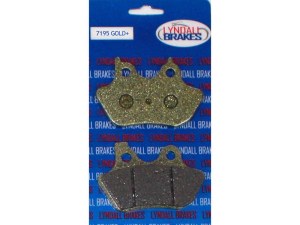 Lyndall Brakes Gold-Plus Brake Pads. Fits Front & Rear on Sportster 2000-2003, Big Twin 2000-2007 & V-Rod 2002-2005. Lyndall Brakes Gold-Plus Brake Pads. Fits Front & Rear on Sportster 2000-2003, Big Twin 2000-2007 & V-Rod 2002-2005.
