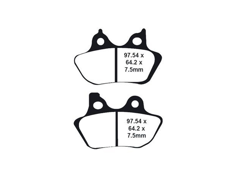 Lyndall Brakes Z-Plus Brake Pads. Fits Front & Rear on Sportster 2000-2003, Big Twin 2000-2007 & V-Rod 2002-2005.