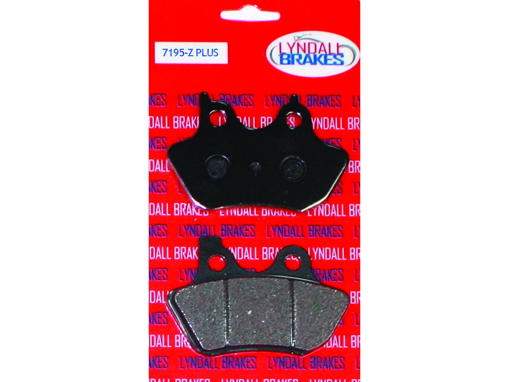 Lyndall Brakes Z-Plus Brake Pads. Fits Front & Rear on Sportster 2000-2003, Big Twin 2000-2007 & V-Rod 2002-2005.