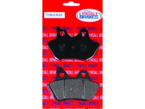 Lyndall Brakes Z-Plus Brake Pads. Fits Front & Rear on Sportster 2000-2003, Big Twin 2000-2007 & V-Rod 2002-2005. Lyndall Brakes Z-Plus Brake Pads. Fits Front & Rear on Sportster 2000-2003, Big Twin 2000-2007 & V-Rod 2002-2005.