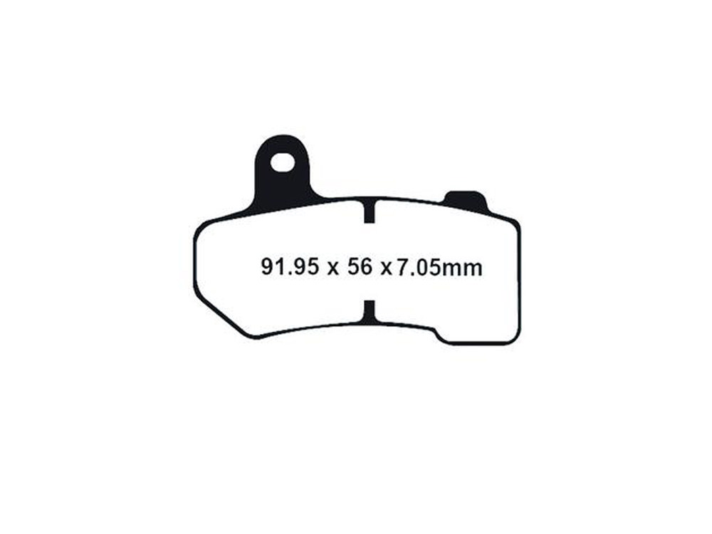 Brake Pads; FR/RR FLH%2708up &