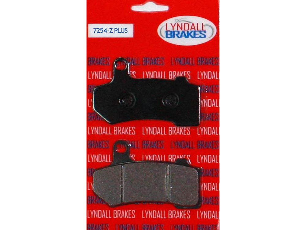 Lyndall Brakes Z-Plus Brake Pads. Fits Front or Rear on Touring 2008up & V-Rod 2006-2017.