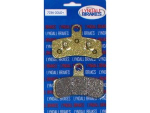 Lyndall Brakes Gold-Plus Brake Pads. Fits Front on Dyna 2008-2017 & Softail 2008-2014. Lyndall Brakes Gold-Plus Brake Pads. Fits Front on Dyna 2008-2017 & Softail 2008-2014.