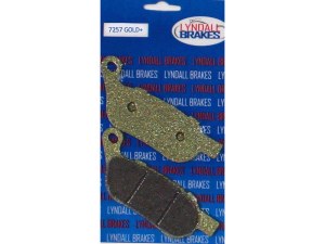 Lyndall Brakes Gold-Plus Brake Pads. Fits Rear on Dyna & Softail 2008-2017. Lyndall Brakes Gold-Plus Brake Pads. Fits Rear on Dyna & Softail 2008-2017.