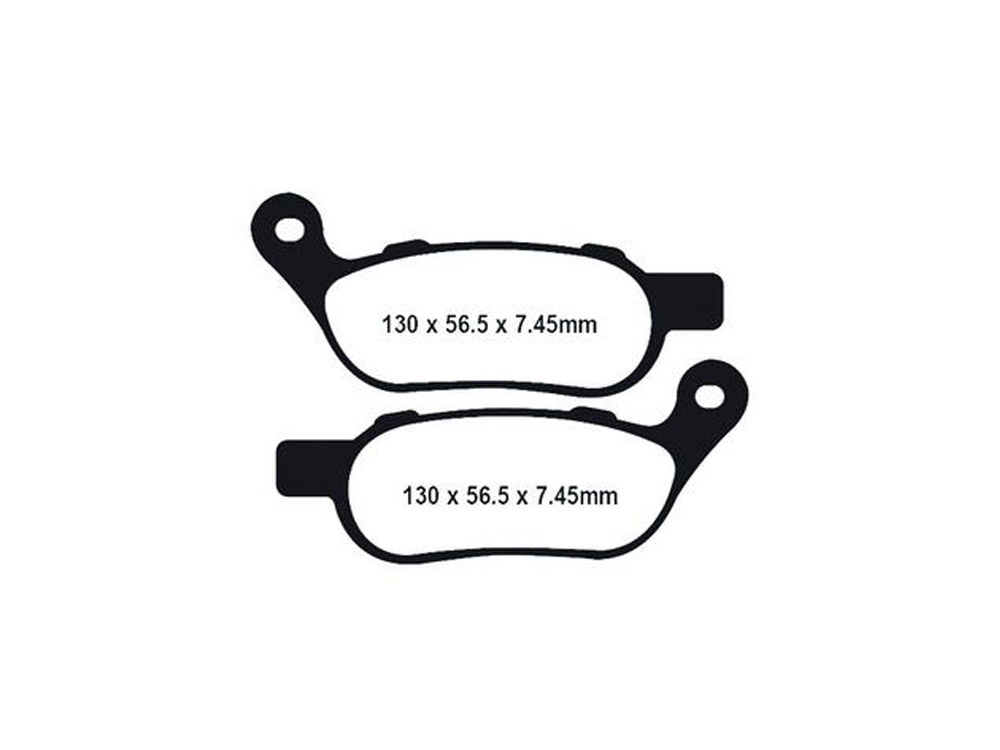 Lyndall Brakes Z-Plus Brake Pads. Fits Rear on Dyna & Softail 2008-2017.