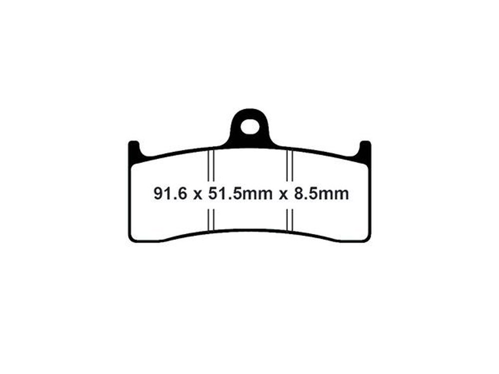 Lyndall Brakes Z-Plus Brake Pads. Fits Performance Machine 112 x 6B Calipers & Hawg Halters 6 Piston Calipers