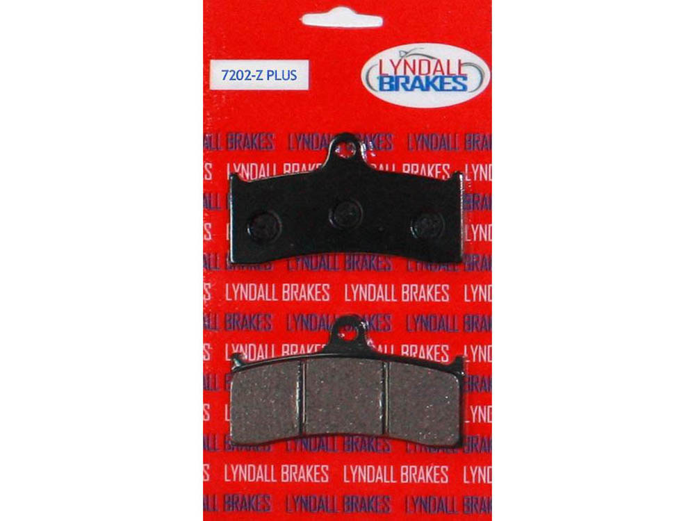 Lyndall Brakes Z-Plus Brake Pads. Fits Performance Machine 112 x 6B Calipers & Hawg Halters 6 Piston Calipers
